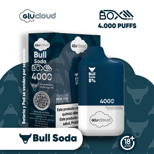 Glucloud Boxpod Bull Soda 5% Nicotina