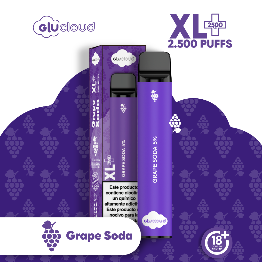 Glucloud Grape Soda XL 5% Nicotina