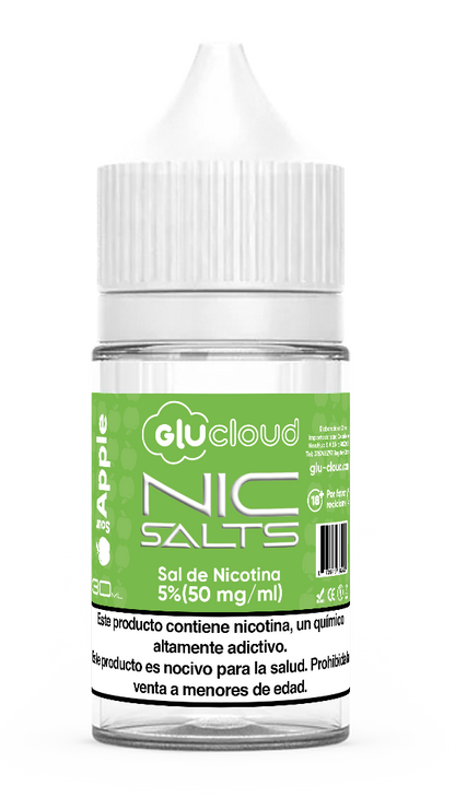 Glucloud NIC SALT Sour Apple 30 ml – 5% Nicotina