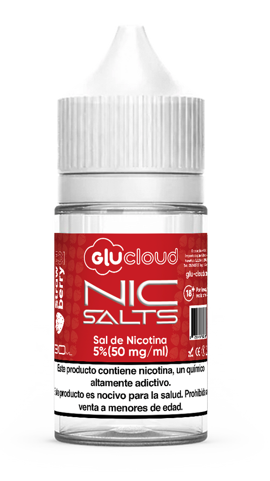 Glucloud NIC SALT Strawberry Ice 30 ml – 5% Nicotina